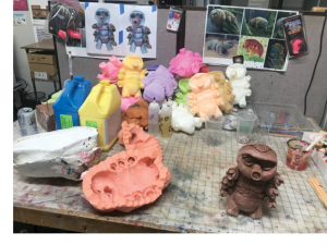 Chocolate foam casting